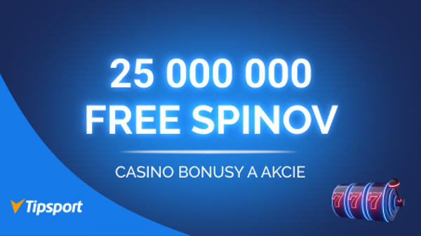 25 miliónov free spinov Tipsport